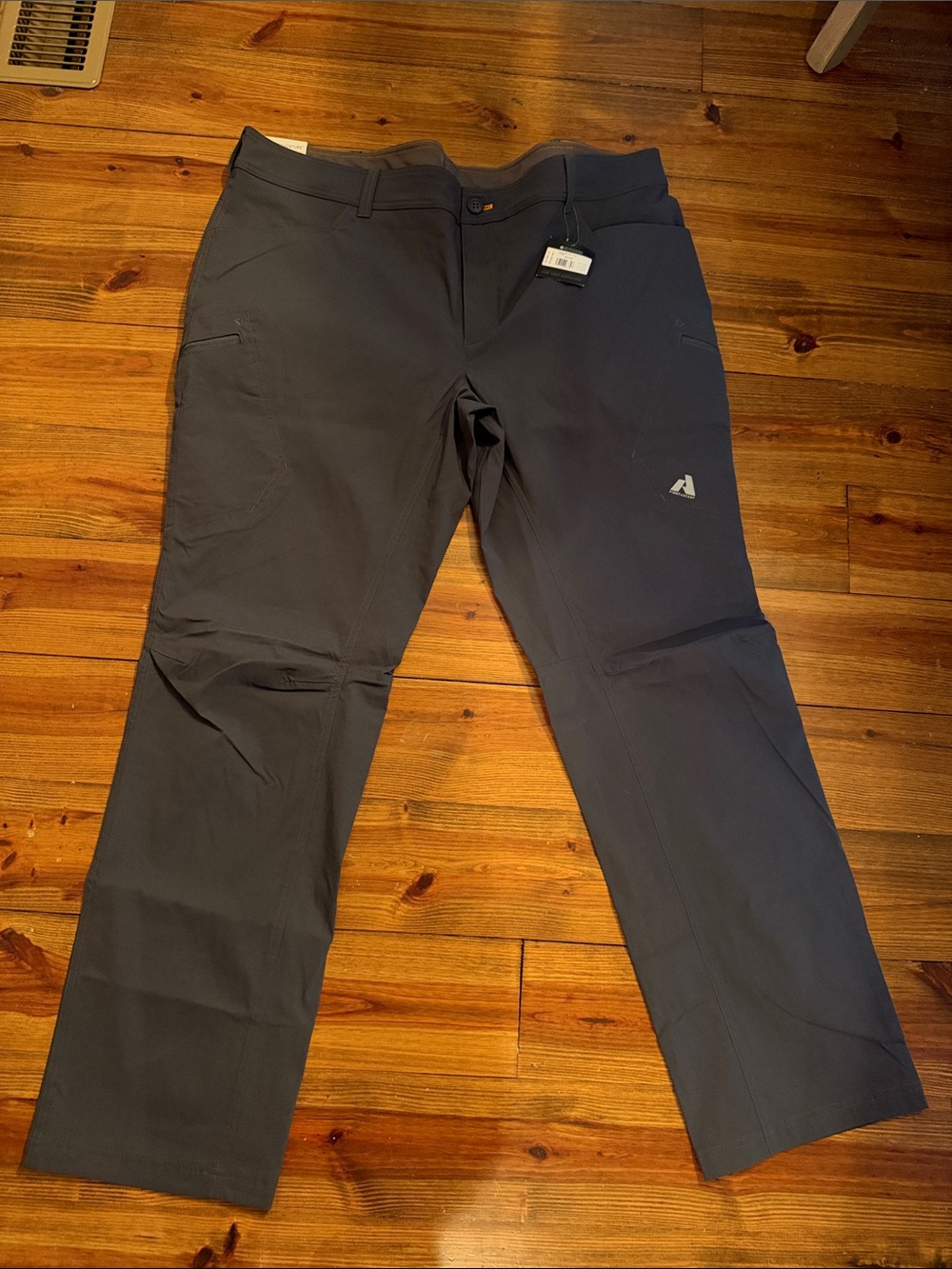 Men’s Eddie Bauer First Ascent Guide Pro Active Fit Smoke Gray Pants NWT 44/34
